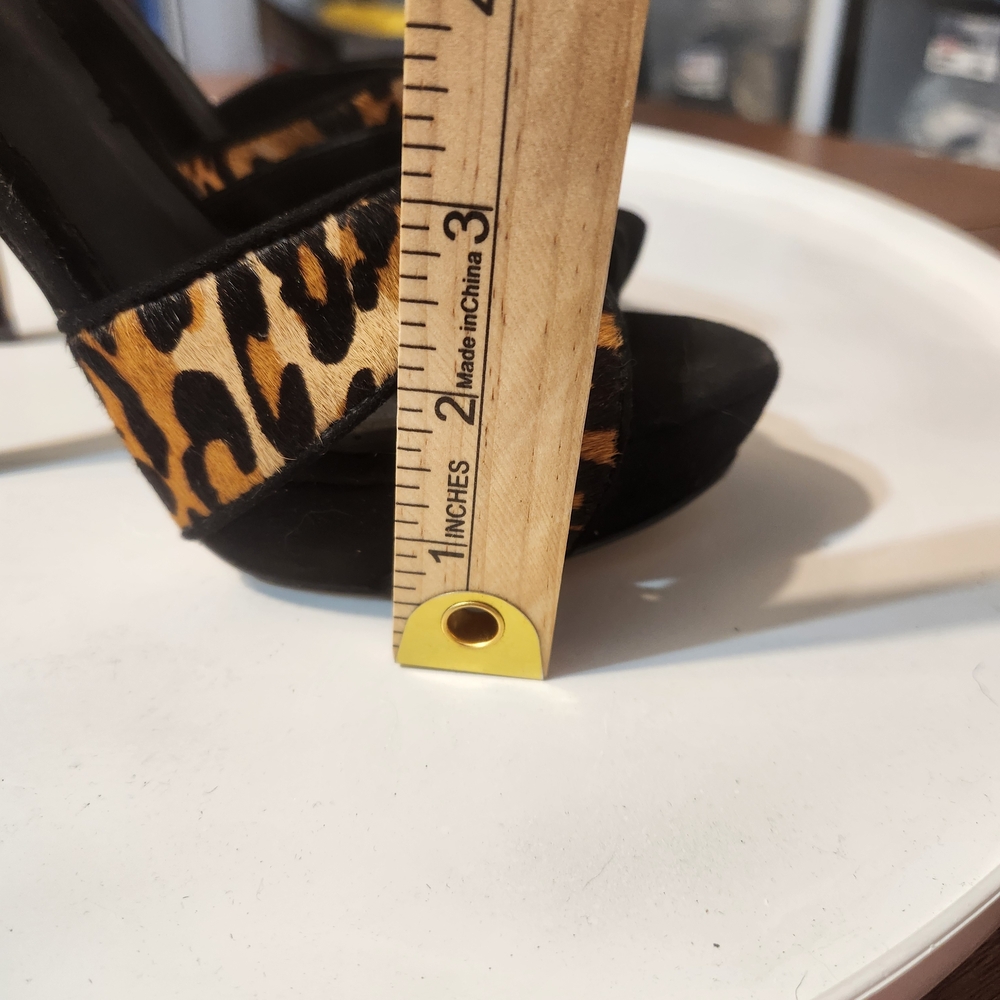 bebe Animal Print Platform Heels - Picture 7 of 13